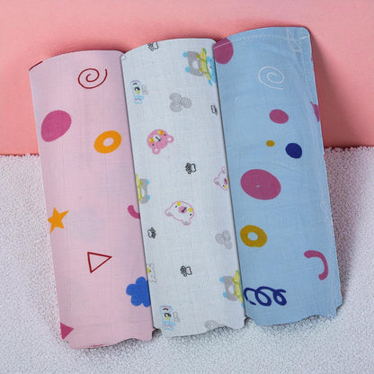 Baby Swaddle Wrapper Pack of 3 | 100% Cotton Muslin | Geometric Print | 100x100 cm | Soft & Breathable