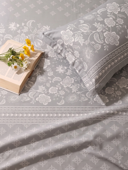 CELESTIA 100% Cotton Luxury Bedsheet | 250 TC Satin Weave | King Size 108 x 108 Inches | Ultra Soft & Elegant (Copy) (Copy) (Copy) (Copy) (Copy)