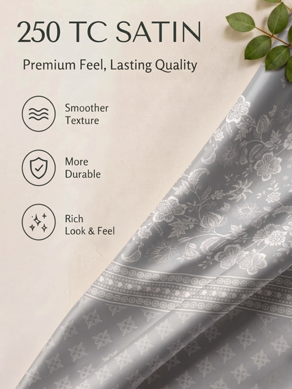 CELESTIA 100% Cotton Luxury Bedsheet | 250 TC Satin Weave | King Size 108 x 108 Inches | Ultra Soft & Elegant (Copy) (Copy) (Copy) (Copy) (Copy)