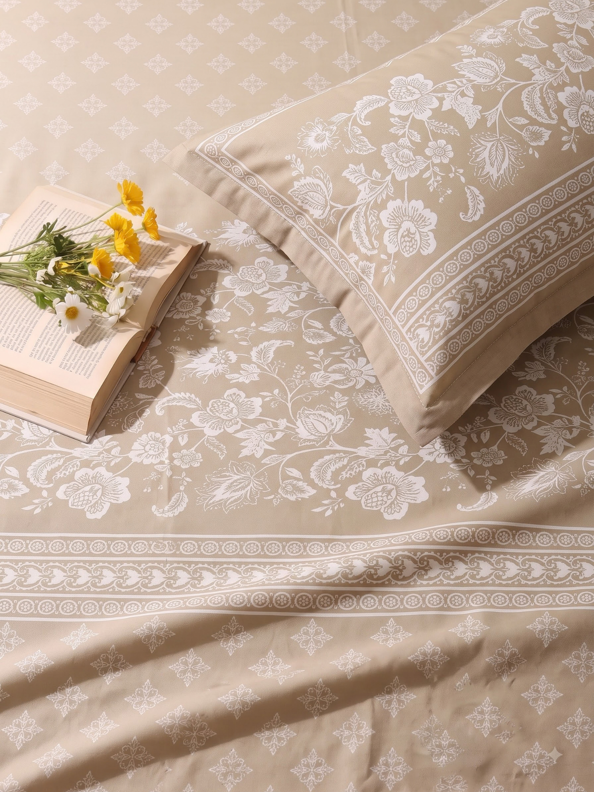 CELESTIA 100% Cotton Luxury Bedsheet | 250 TC Satin Weave | King Size 108 x 108 Inches | Ultra Soft & Elegant (Copy) (Copy) (Copy) (Copy) (Copy) (Copy)