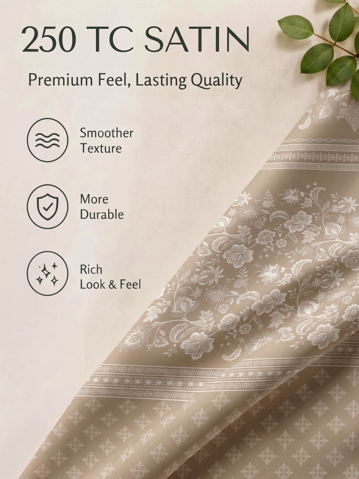 CELESTIA 100% Cotton Luxury Bedsheet | 250 TC Satin Weave | King Size 108 x 108 Inches | Ultra Soft & Elegant (Copy) (Copy) (Copy) (Copy) (Copy) (Copy)