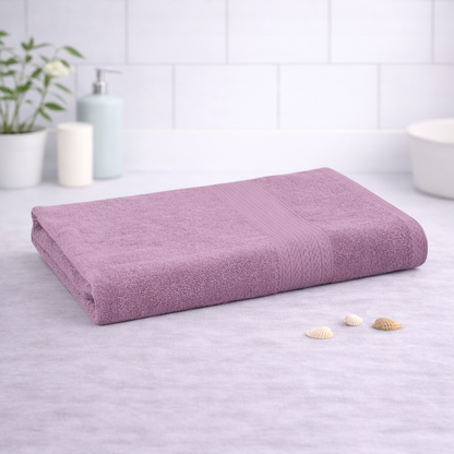 Mafatlal Joy Bath Towel – Dawn Pink, Cotton