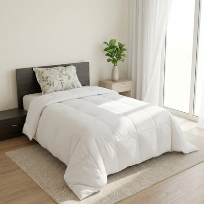 Impress Single Bed Comforter 150 GSM, 60x90 Inch, White
