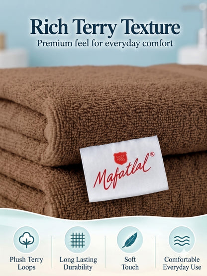Daisy 100% Cotton Terry Bath Towel Set of 2 | 450 GSM | Soft & Absorbent | 75 x 150 cm