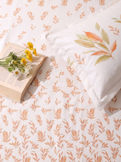DAZZEL KING 100% Cotton Bedsheet | 210 TC Premium Fabric | King Size 108 x 108 Inches | Includes 2 Pillow Covers