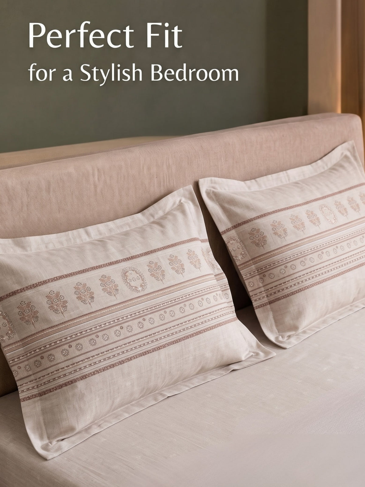 DAZZEL KING 100% Cotton Bedsheet | 210 TC Premium Fabric | King Size 108 x 108 Inches | Includes 2 Pillow Covers