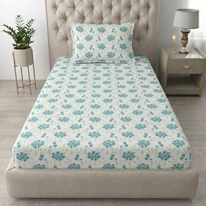 186 TC 100% Cotton Single Bedsheet | 90 x 60 Inch