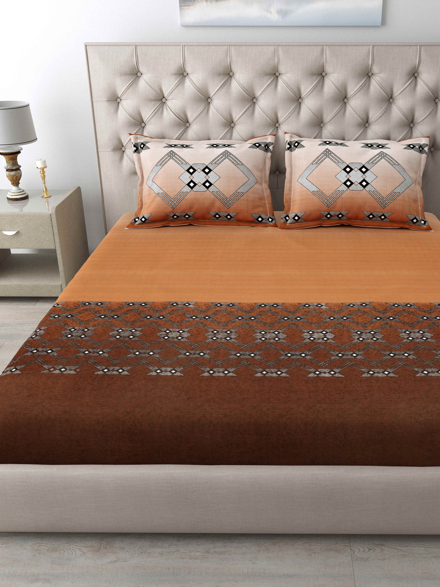 186 TC 100 % Cotton Bedsheet King Size | 108 x 108 Inches