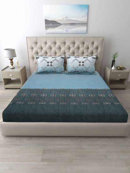 186 TC 100 % Cotton Bedsheet King Size | 108 x 108 Inches