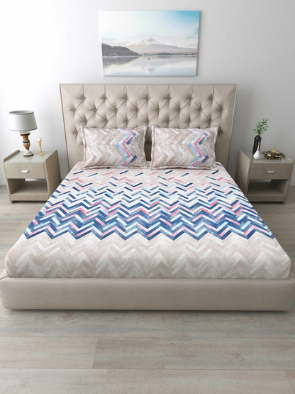 186 TC 100 % Cotton Bedsheet King Size | 108 x 108 Inches