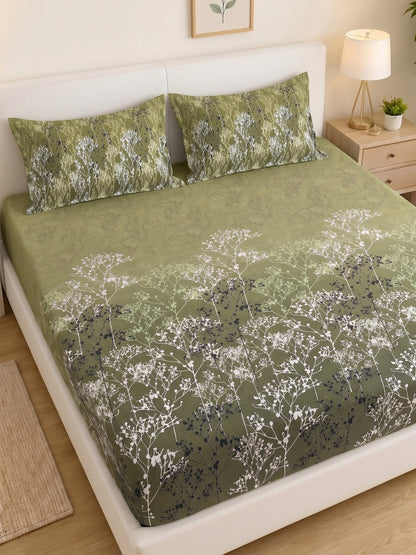 186 TC 100 % Cotton Bedsheet King Size | 108 x 108 Inches