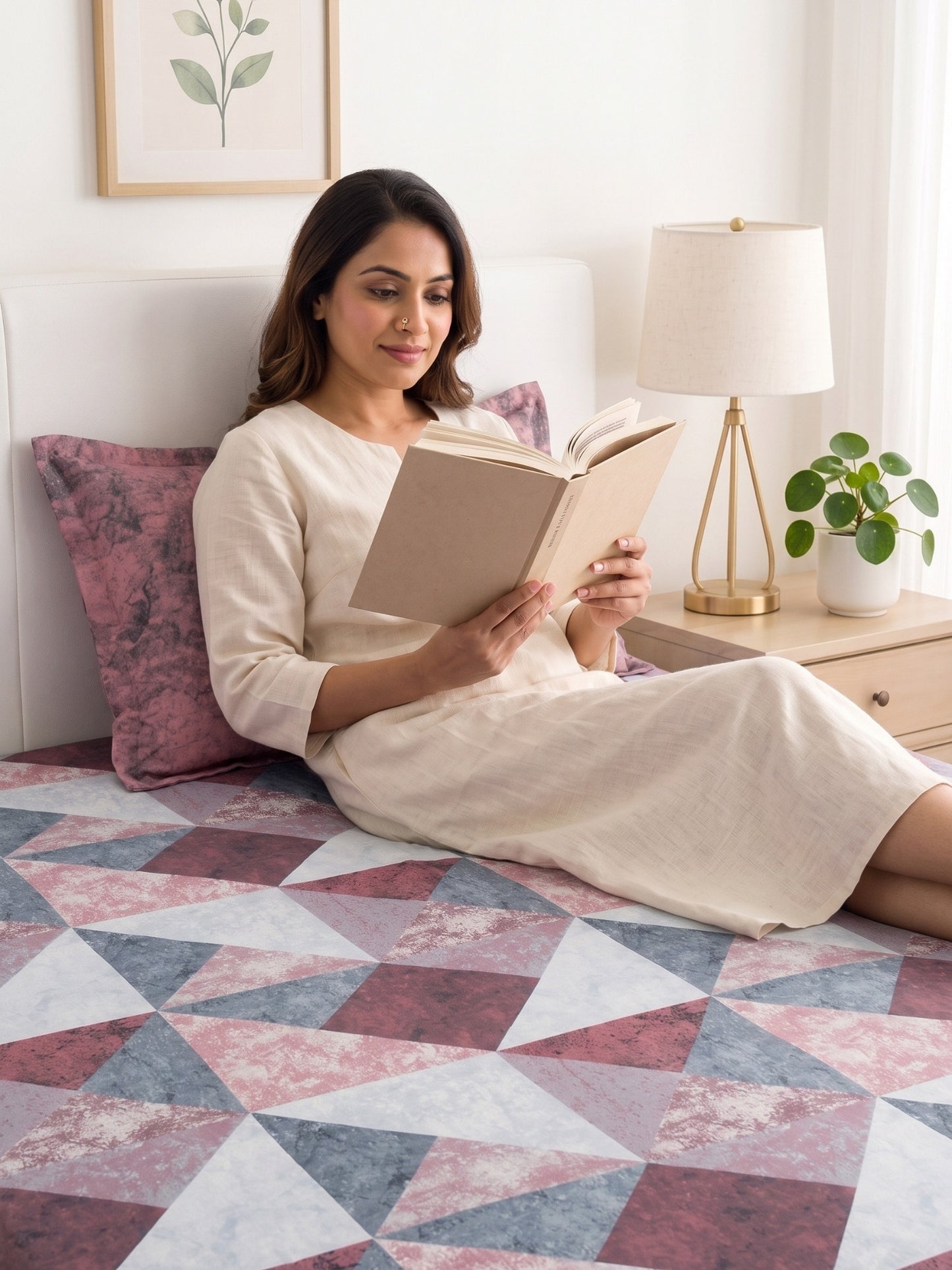 186 TC 100 % Cotton Bedsheet King Size | 108 x 108 Inches