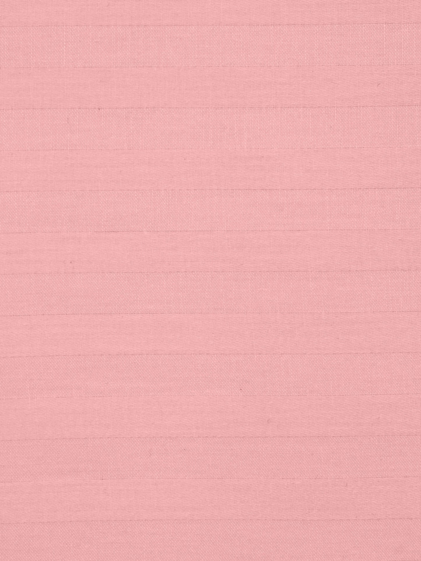 Italian Stripe King Size Bedsheet with 2 Pillow Covers | 210 TC Pure Cotton | Light Pink