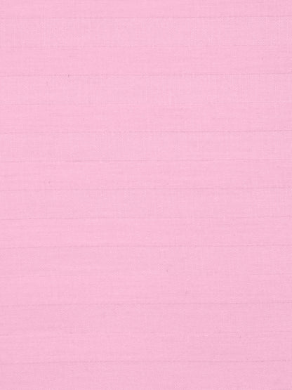 Italian Stripe King Size Bedsheet with 2 Pillow Covers | 210 TC Pure Cotton | Pink