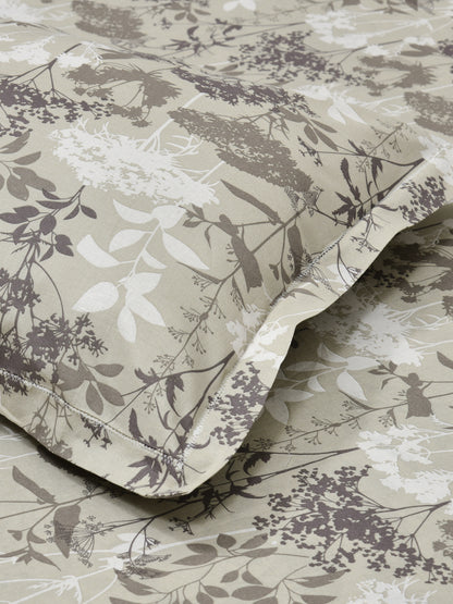 Corsica 186 TC Cotton King Size Bedsheet | 108x108 inches | Soft & Breathable Fabric | Flat Sheet with 2 Pillow Covers
