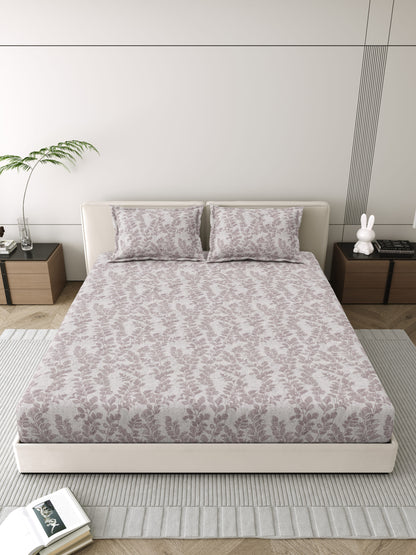 Mafatlal Corsica Bedsheet – Grey Illusions, King, Cotton Percale