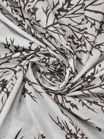 Corsica 186 TC Cotton King Size Bedsheet | 108x108 inches | Soft & Breathable Fabric | Flat Sheet with 2 Pillow Covers