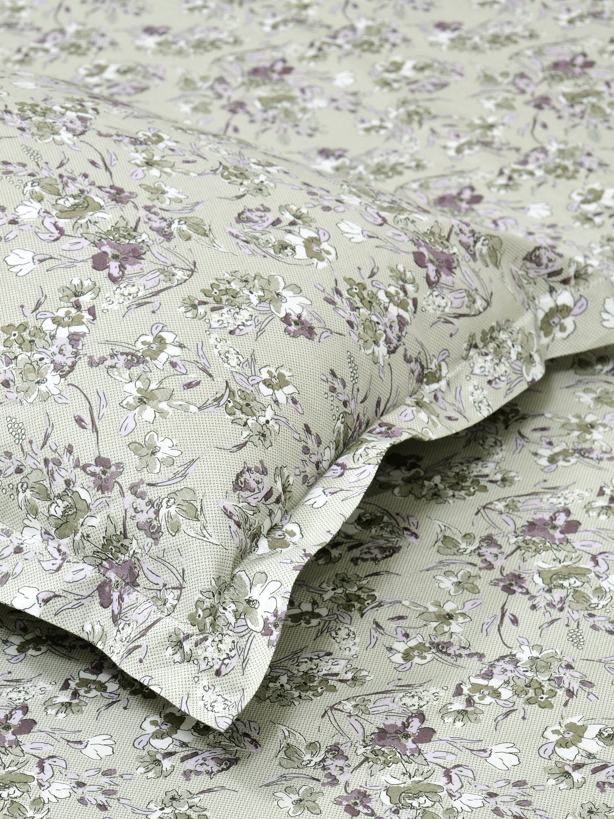 Corsica 186 TC Cotton King Size Bedsheet | 108x108 inches | Soft & Breathable Fabric | Flat Sheet with 2 Pillow Covers