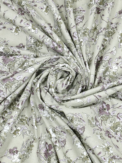 Corsica 186 TC Cotton King Size Bedsheet | 108x108 inches | Soft & Breathable Fabric | Flat Sheet with 2 Pillow Covers