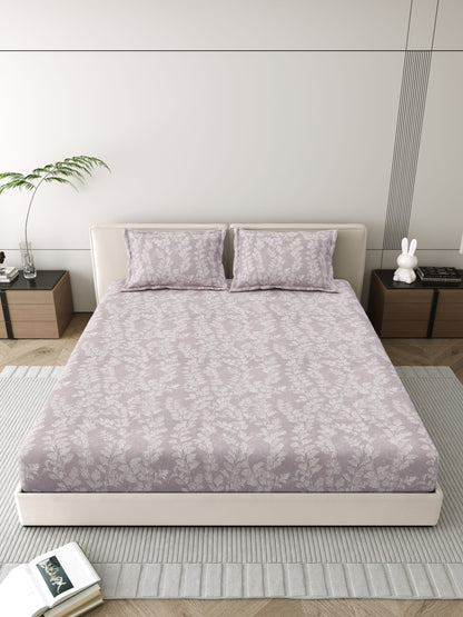 Mafatlal Corsica Bedsheet – Ash, King, Cotton Percale
