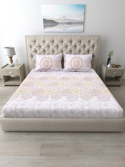 186 TC 100% Cotton King Size Bedsheet | 108 x 108 Inches