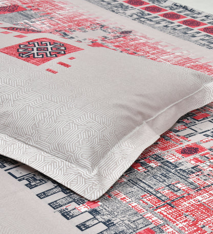 Autumn Delight 186 TC 100% Cotton King Size Bedsheet | 108 x 108 Inches | 2 pillow covers