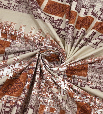 Autumn Delight 186 TC 100% Cotton King Size Bedsheet | 108 x 108 Inches | 2 pillow covers
