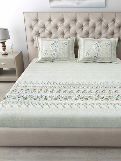 186 TC 100% Cotton King Size Bedsheet | 108 x 108 Inches