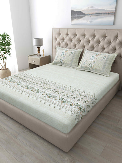 186 TC 100% Cotton King Size Bedsheet | 108 x 108 Inches
