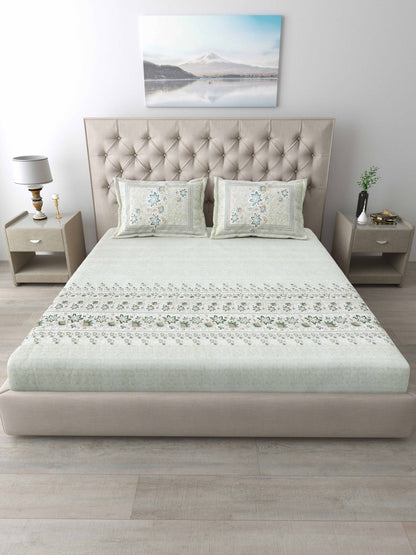186 TC 100% Cotton King Size Bedsheet | 108 x 108 Inches