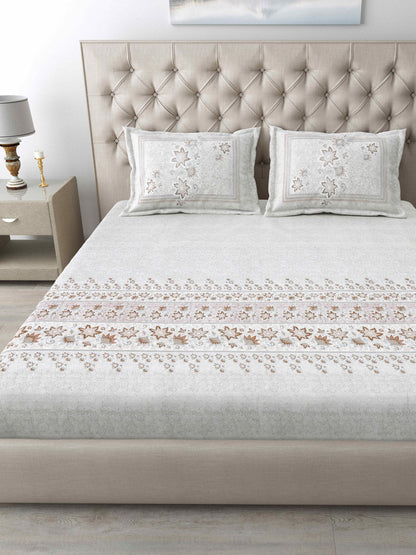 186 TC 100% Cotton King Size Bedsheet | 108 x 108 Inches