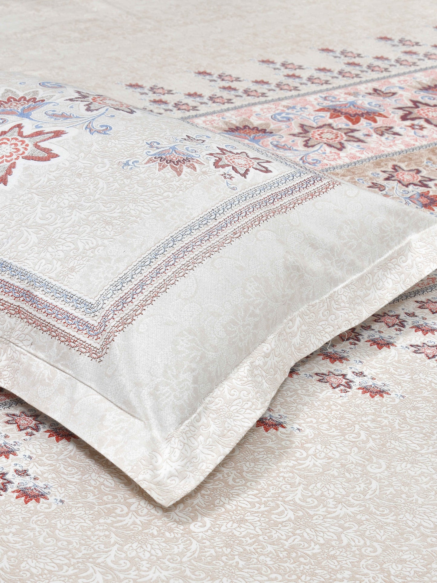 186 TC 100% Cotton King Size Bedsheet | 108 x 108 Inches