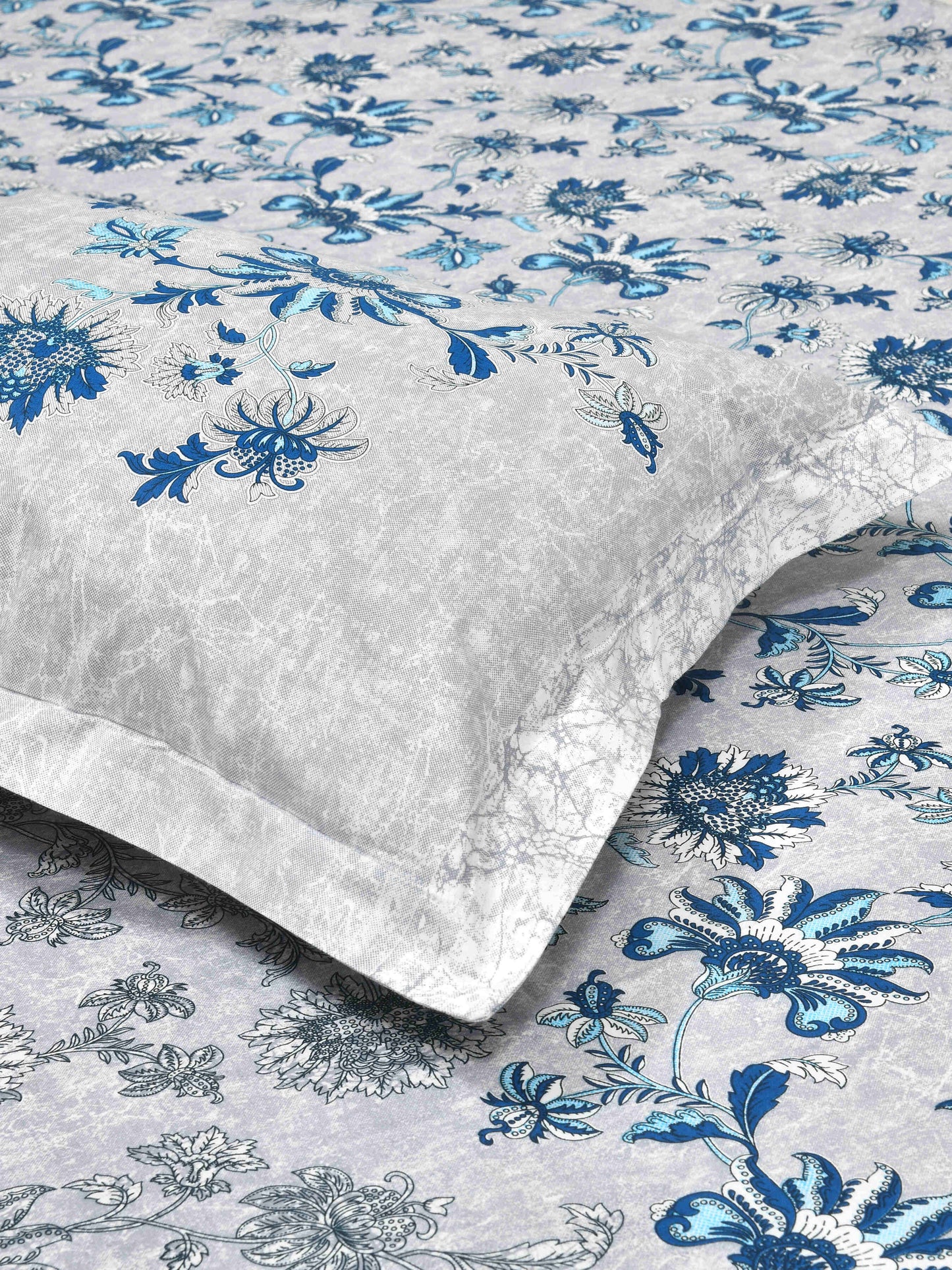 186 TC 100% Cotton King Size Bedsheet | 108 x 108 Inches