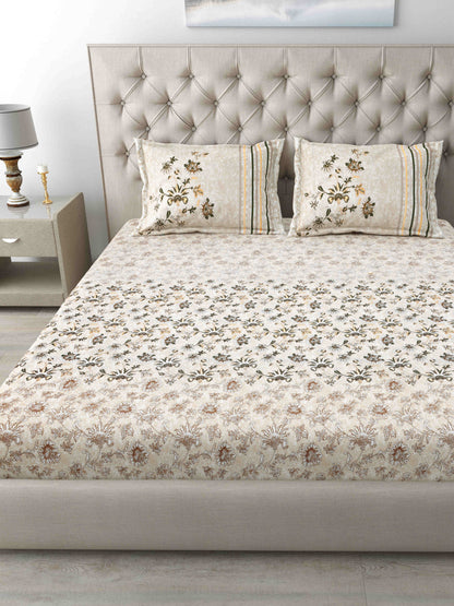 186 TC 100% Cotton King Size Bedsheet | 108 x 108 Inches