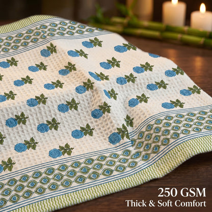 250 GSM Cotton Bath & Hand Towel Set | 1 Bath + 2 Hand Towels