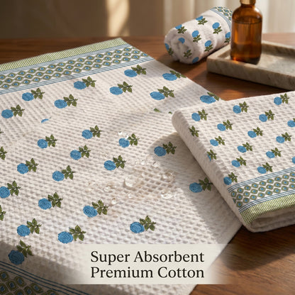250 GSM Cotton Bath & Hand Towel Set | 1 Bath + 2 Hand Towels