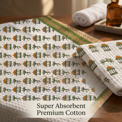 250 GSM Cotton Bath & Hand Towel Set | 1 Bath + 2 Hand Towels