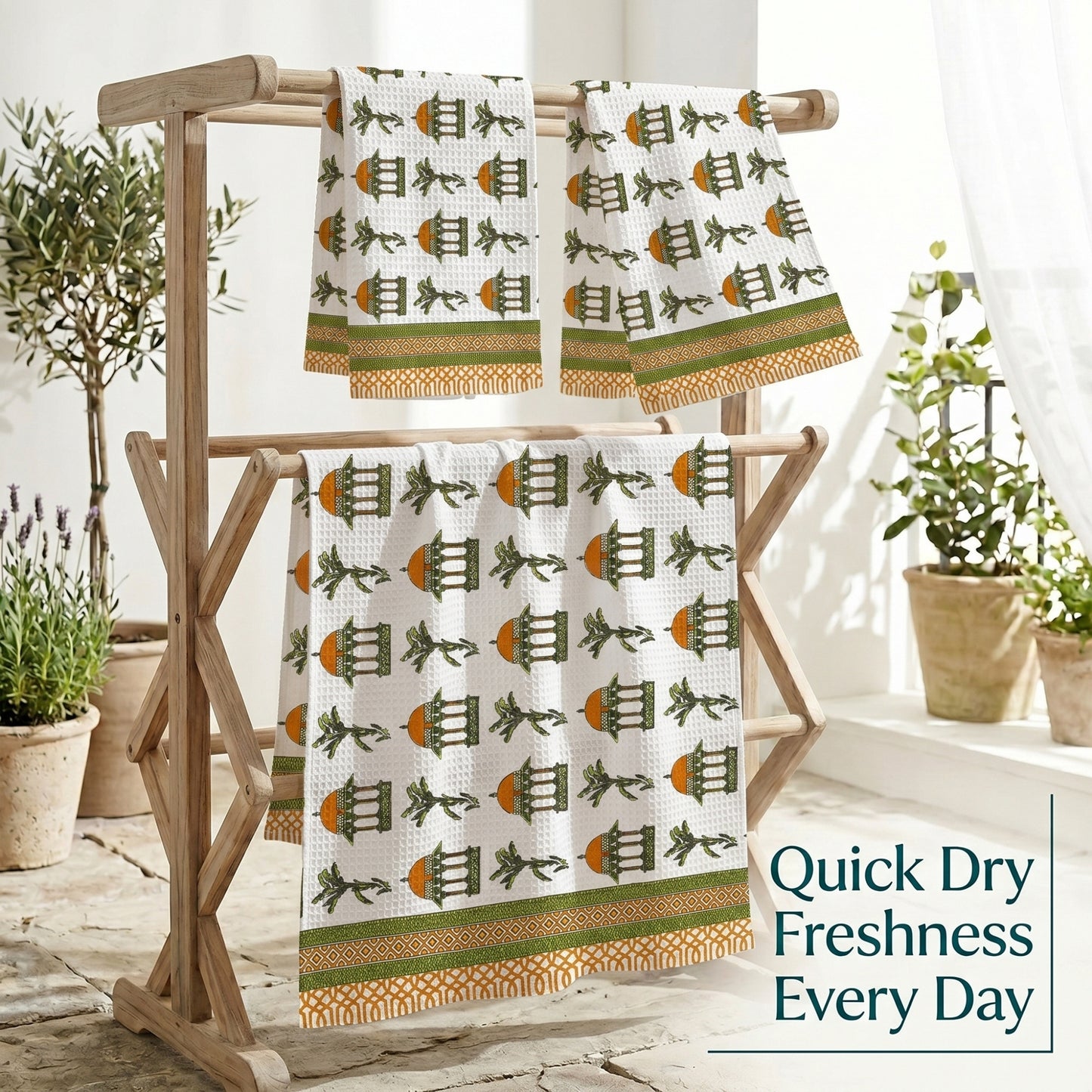 250 GSM Cotton Bath & Hand Towel Set | 1 Bath + 2 Hand Towels