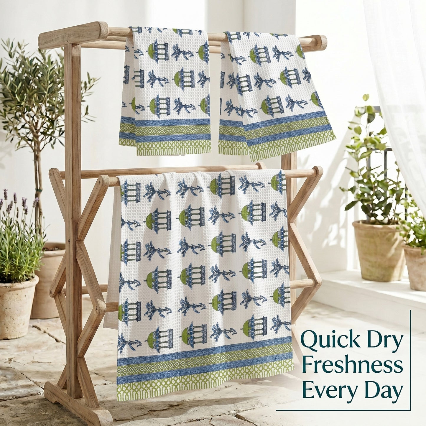 250 GSM Cotton Bath & Hand Towel Set | 1 Bath + 2 Hand Towels