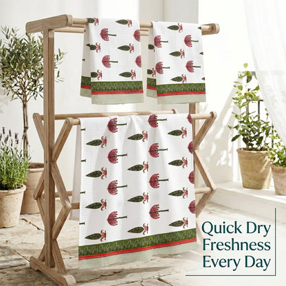 250 GSM Cotton Bath & Hand Towel Set | 1 Bath + 2 Hand Towels