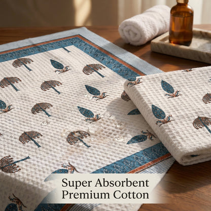 250 GSM Cotton Bath & Hand Towel Set | 1 Bath + 2 Hand Towels
