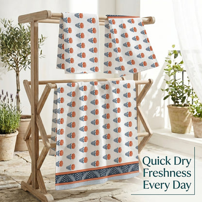 250 GSM Cotton Bath & Hand Towel Set | 1 Bath + 2 Hand Towels