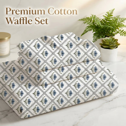 250 GSM Cotton Bath & Hand Towel Set | 1 Bath + 2 Hand Towels