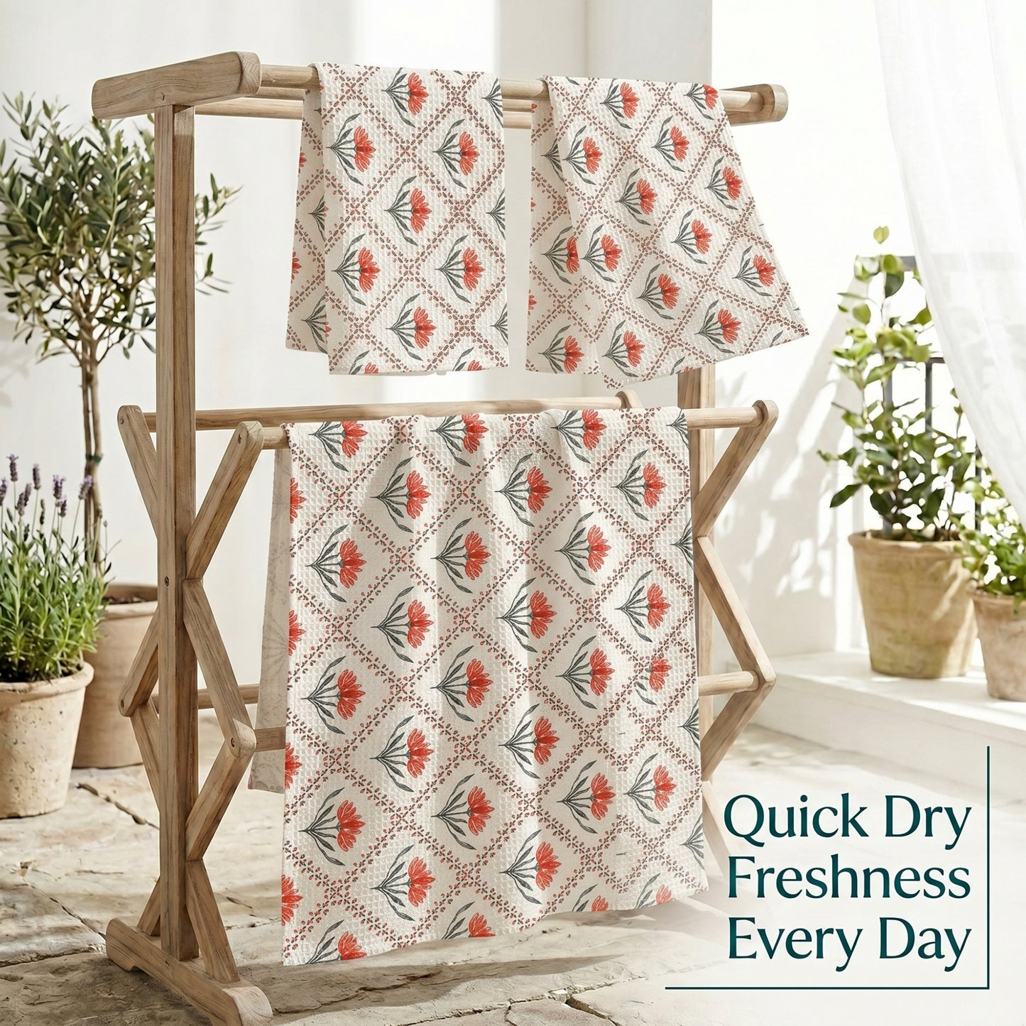 250 GSM Cotton Bath & Hand Towel Set | 1 Bath + 2 Hand Towels