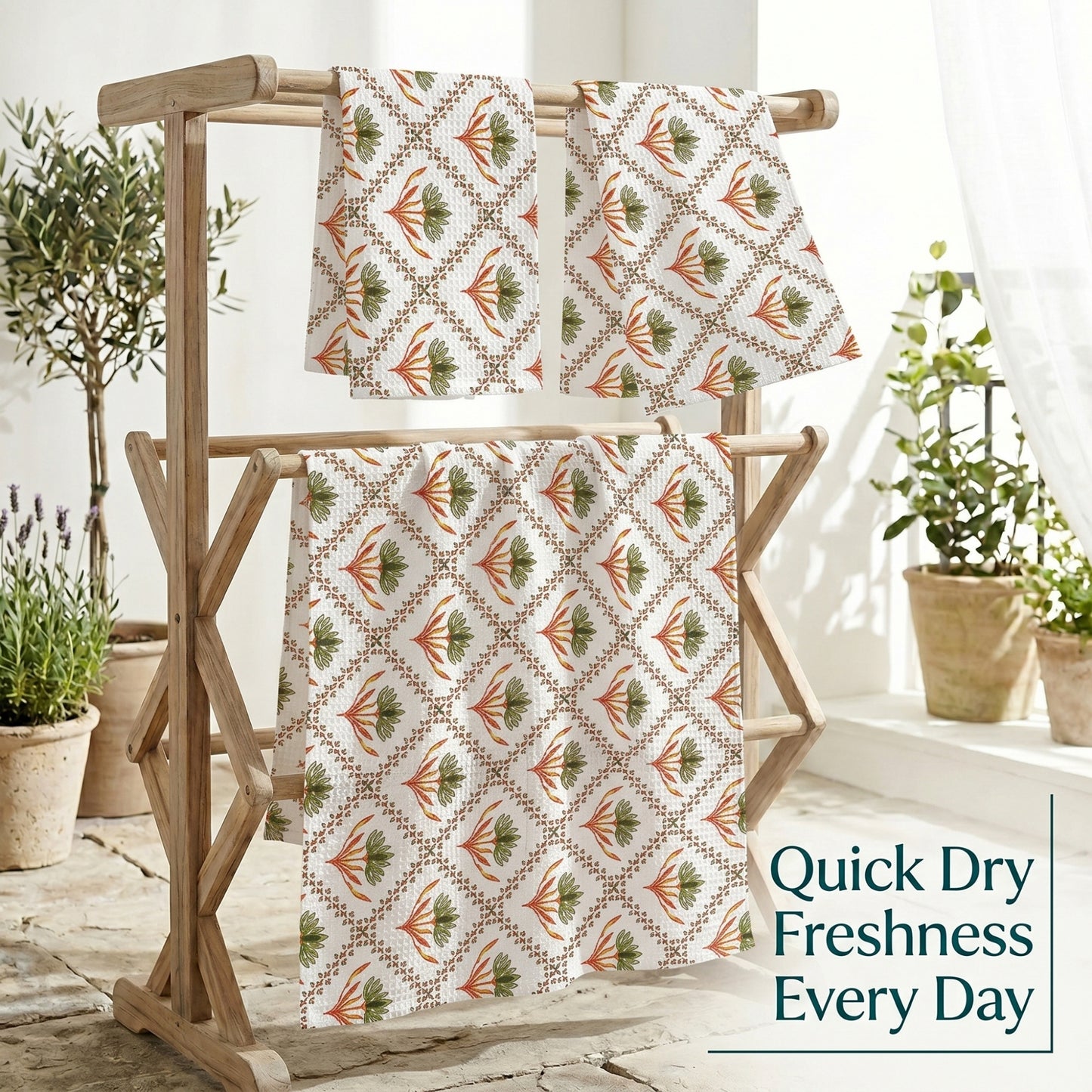 250 GSM Cotton Bath & Hand Towel Set | 1 Bath + 2 Hand Towels