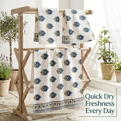 250 GSM Cotton Bath & Hand Towel Set | 1 Bath + 2 Hand Towels