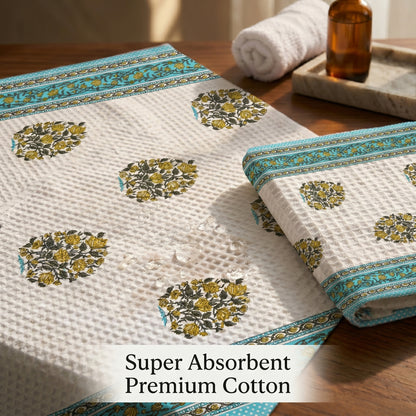 250 GSM Cotton Bath & Hand Towel Set | 1 Bath + 2 Hand Towels