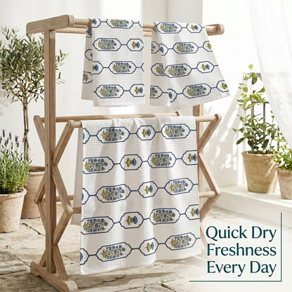 250 GSM Cotton Bath & Hand Towel Set | 1 Bath + 2 Hand Towels