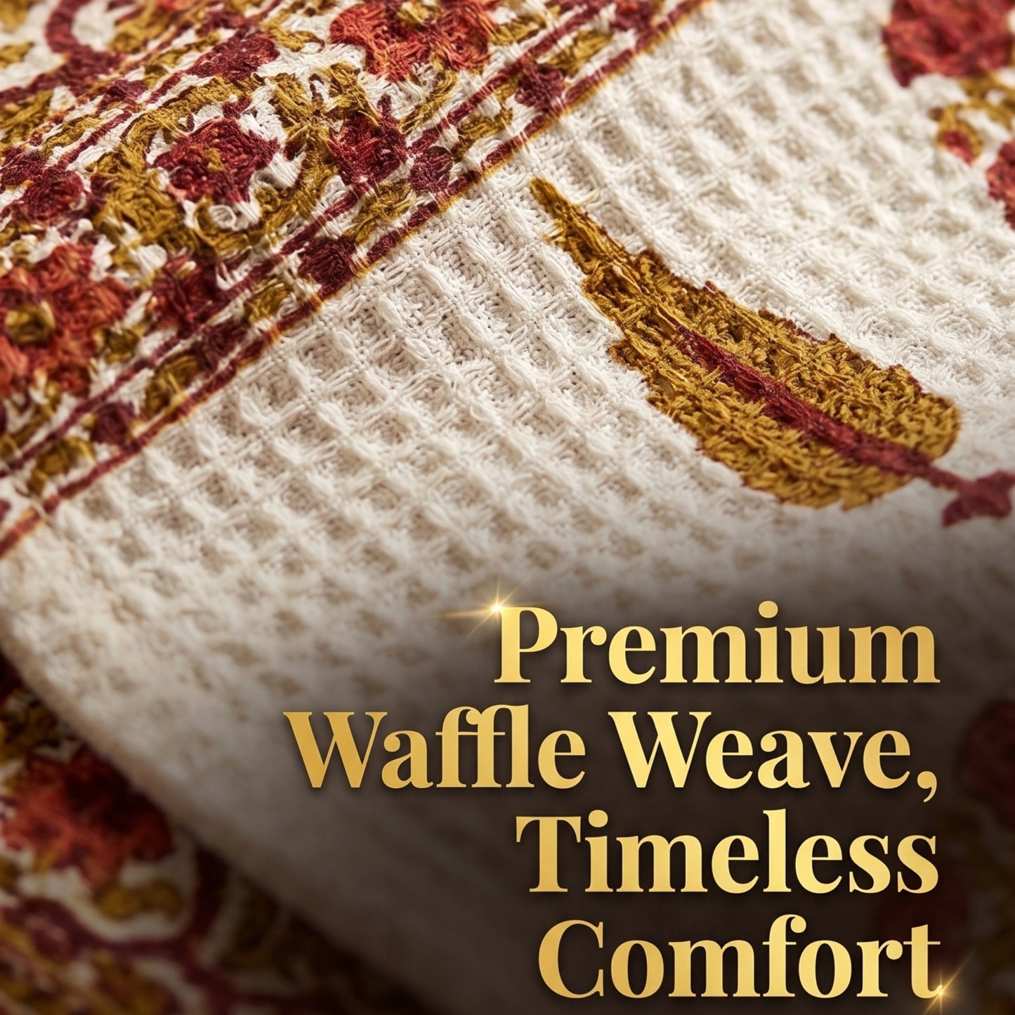 250 GSM Cotton Waffle Bath Towel | 147 × 76 cm