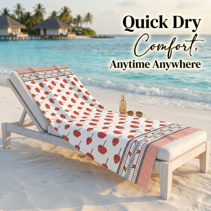 250 GSM Cotton Waffle Bath Towel | 147 × 76 cm